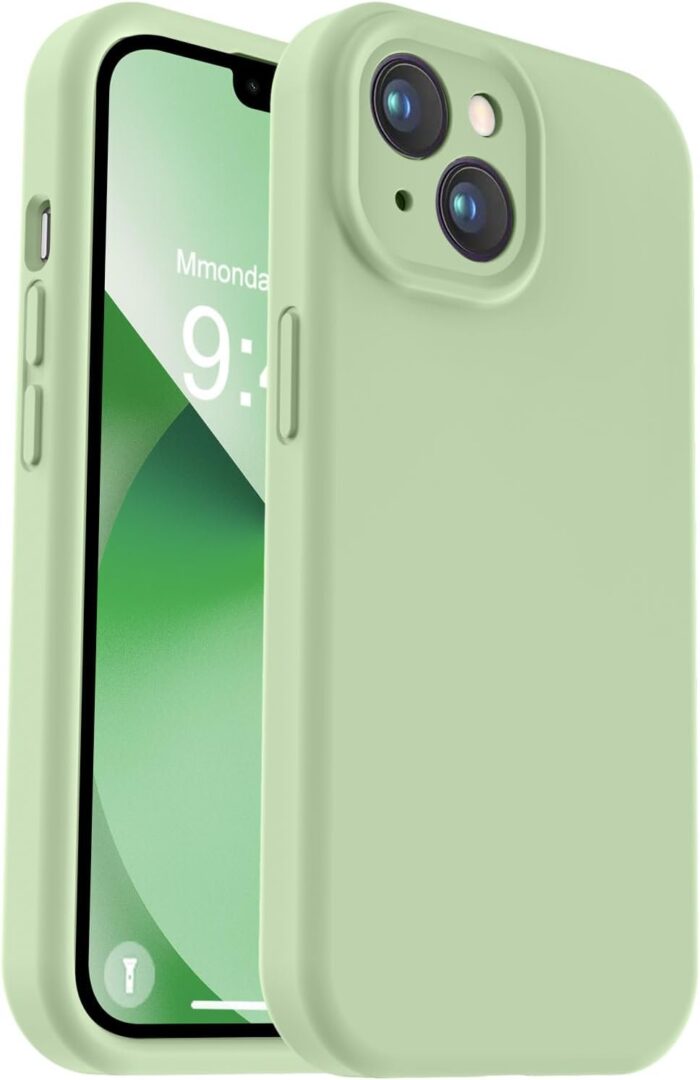 Liquid Silicone Case for iPhone 13 Matcha