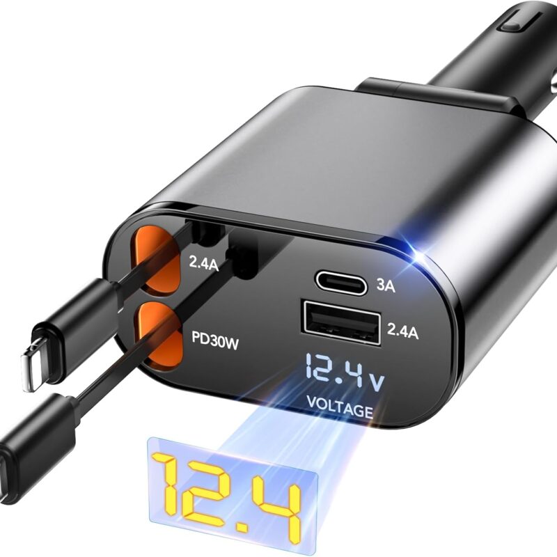 Car Charger for iPhone & Samsung Galaxy