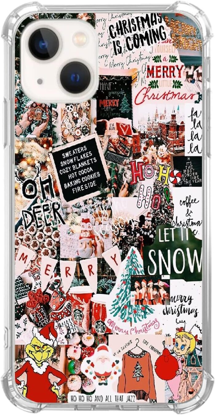 Aesthetic Christmas Collage Case for iPhone 14