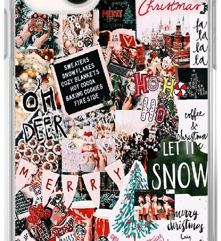 Aesthetic Christmas Collage Case for iPhone 14