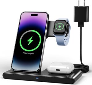 3-in-1 Wireless Charger for iPhone & Apple Watch