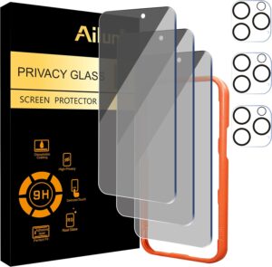 Privacy Screen and Lens Protectors for iPhone 16 Pro Max