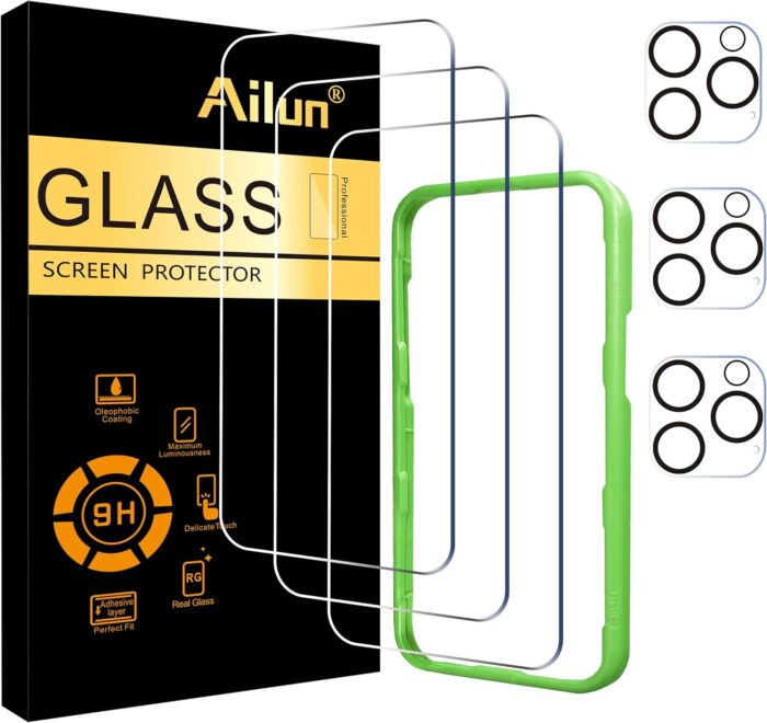 iPhone 16 Pro Screen and Lens Protectors Set