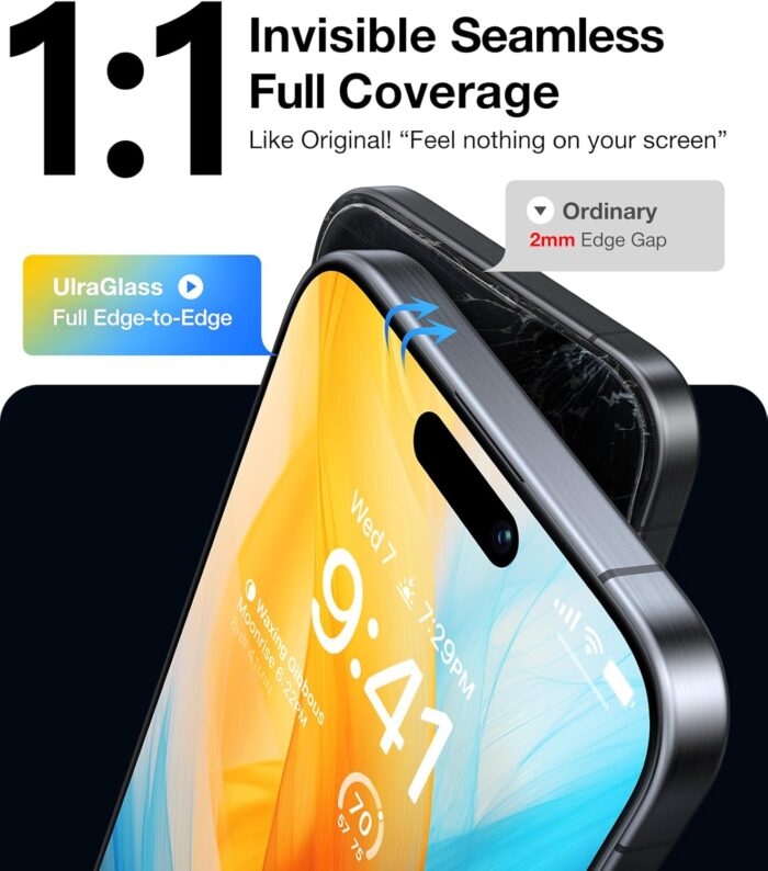 Military-Grade Shatterproof Screen Protector for iPhone 16 Pro - Image 6
