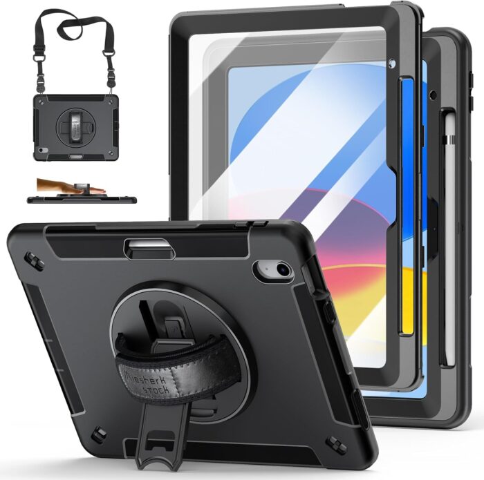 iPad 11'' Case with Screen Protector and Accessories