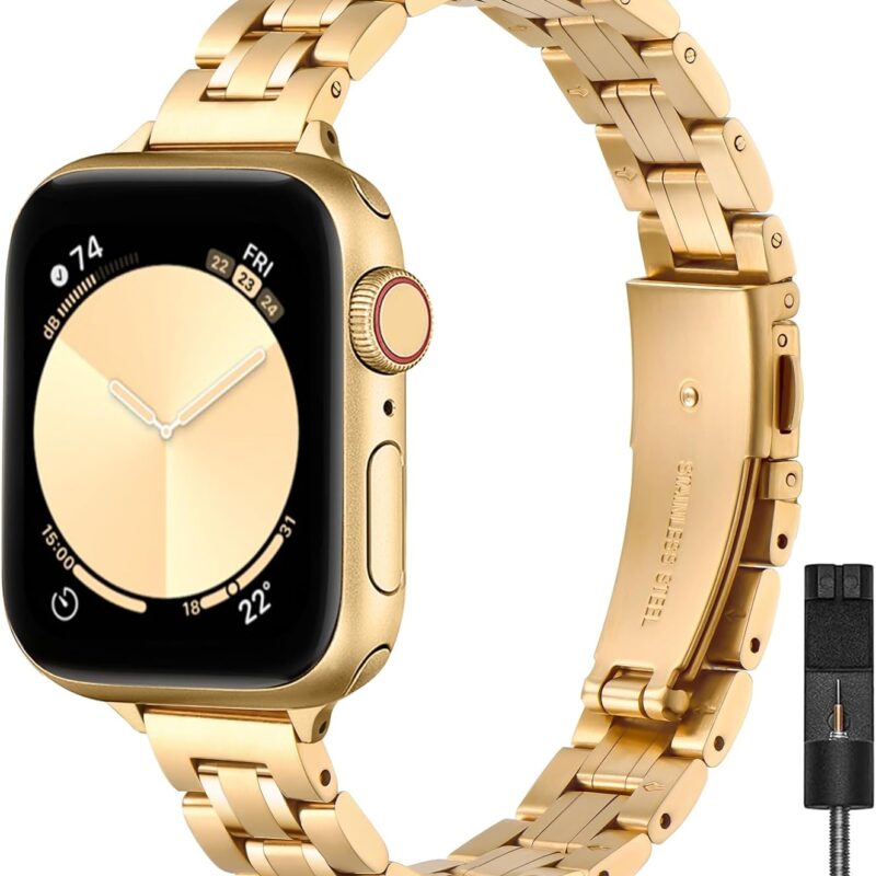 Gold Stainless Steel Wristband for Apple Watch