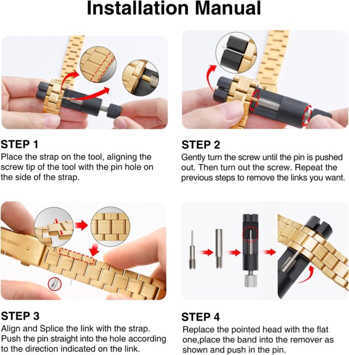 Gold Stainless Steel Wristband for Apple Watch - Image 4