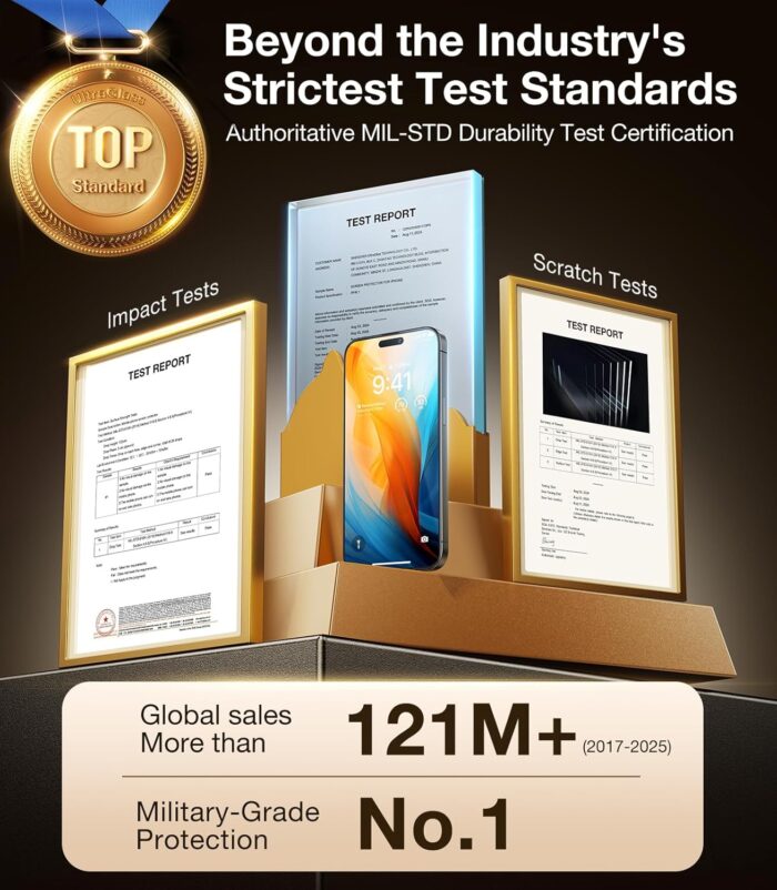 Military-Grade Shatterproof Screen Protector for iPhone 16 Pro - Image 2