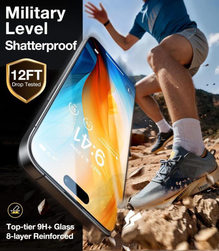 Military-Grade Shatterproof Screen Protector for iPhone 16 Pro - Image 8