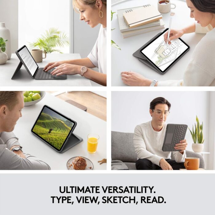 Stylish Keyboard Case with Trackpad for iPad Air 11-inch - Image 4