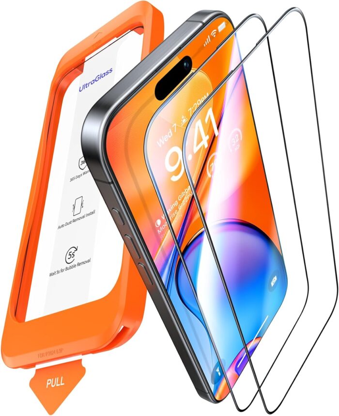 Military-Grade Shatterproof Screen Protector for iPhone 16 Pro