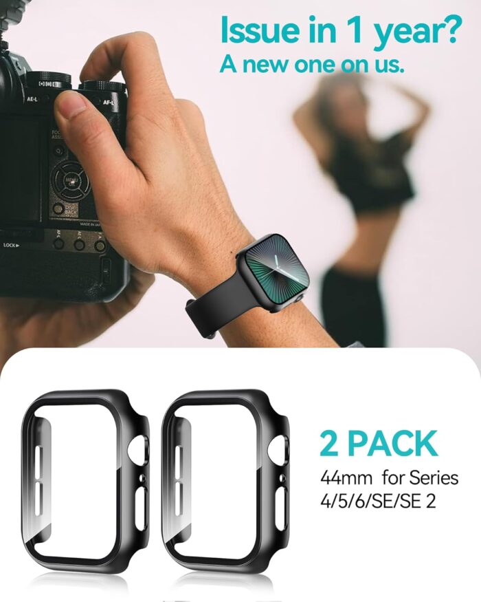 Tempered Glass Case for Apple Watch 44mm - Image 6