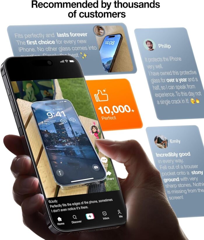 Military-Grade Shatterproof Screen Protector for iPhone 16 Pro - Image 7