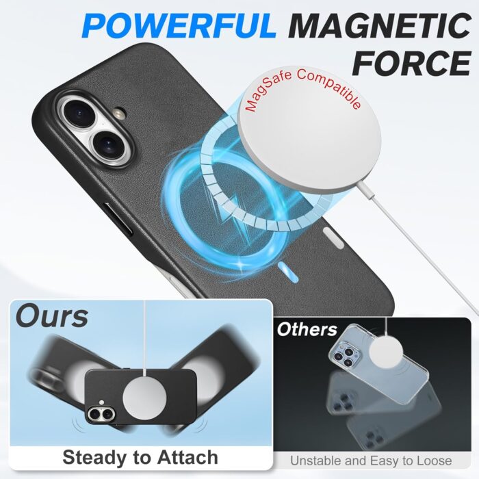 Genuine Leather Slim Case for iPhone 16 - Image 5