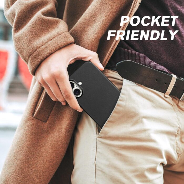 Genuine Leather Slim Case for iPhone 16 - Image 8