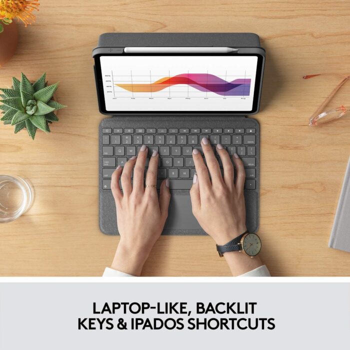 Stylish Keyboard Case with Trackpad for iPad Air 11-inch - Image 3