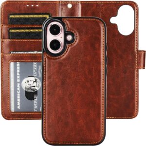 Premium Detachable Wallet Case for iPhone 16