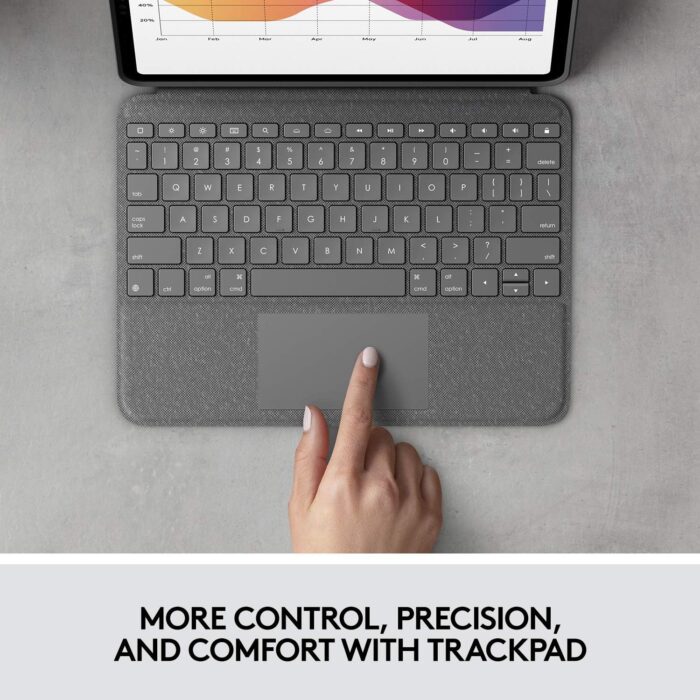 Stylish Keyboard Case with Trackpad for iPad Air 11-inch - Image 2
