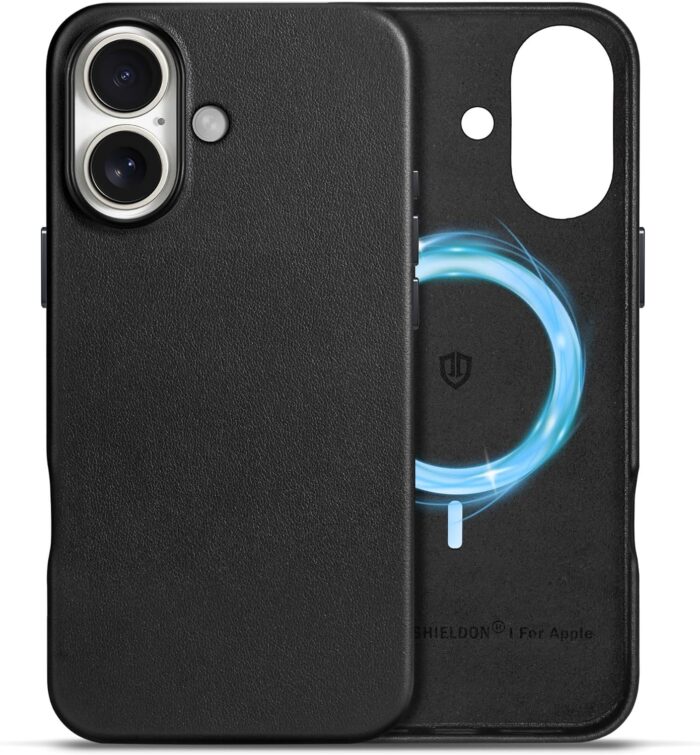 Genuine Leather Slim Case for iPhone 16