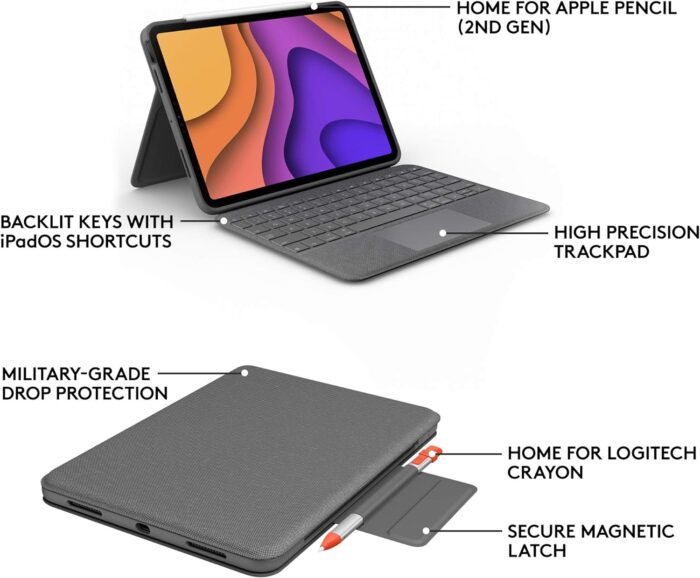 Stylish Keyboard Case with Trackpad for iPad Air 11-inch - Image 7