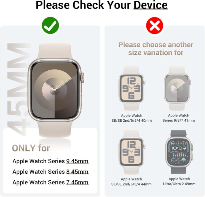 Waterproof Screen Protector Case for Apple Watch Series 10 SE 9 8 7 6 5 4 - Image 2