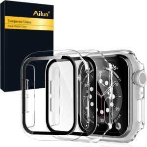 Ultra-Thin Tempered Glass Case for Apple Watch 44mm