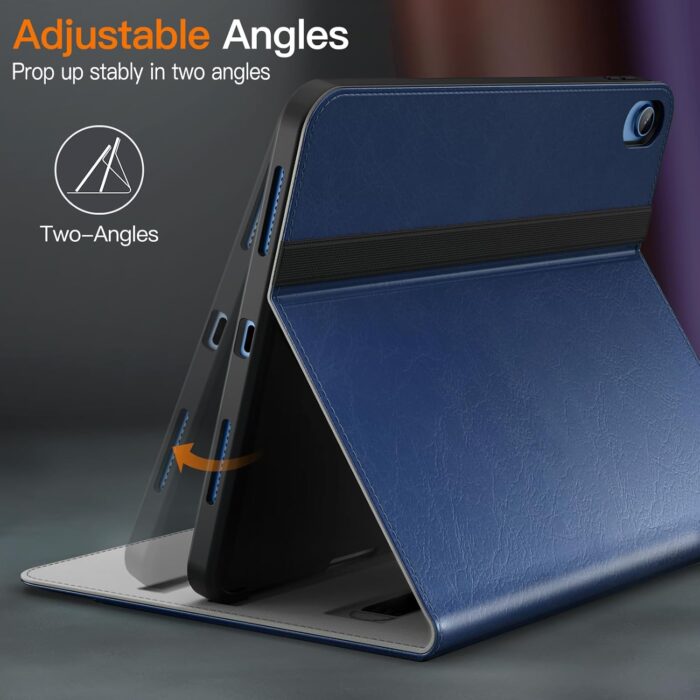 Navy PU Leather Folio for iPad A16 - Image 4
