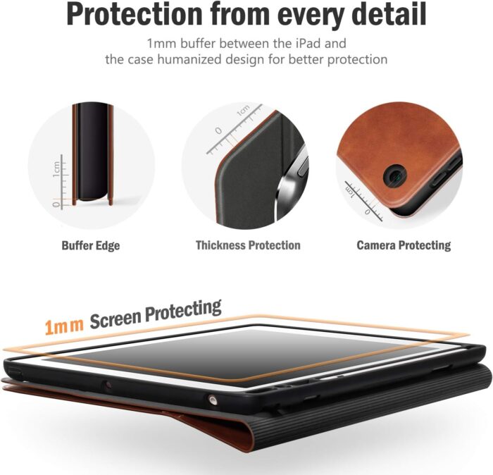 Vegan Leather Smart Cover for iPad 10.2'' - Image 9
