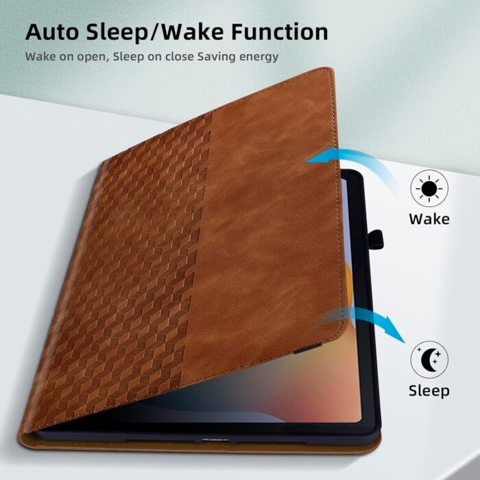 Stylish Brown PU Leather Folio Case for iPad 9.7" - Image 4