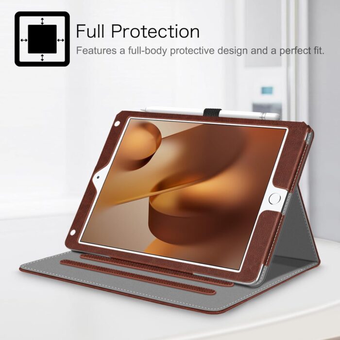 Vintage Brown Multi-Angle Stand for iPad 6th/5th, Air 1/2 - Image 7