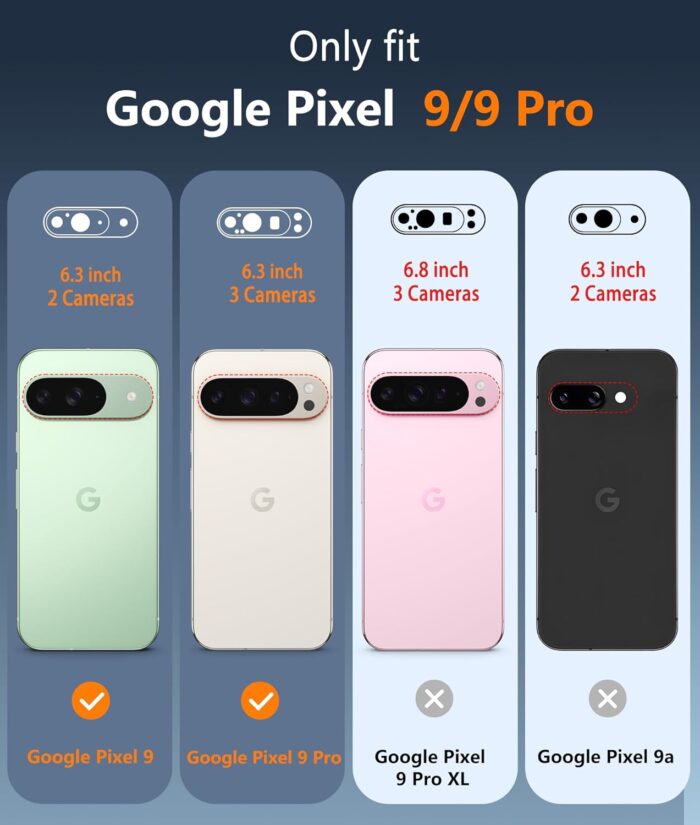 Clear Slim Case for Pixel 9 Pro - Shockproof Protection - Image 2