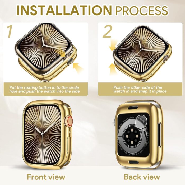 Gold TPU Case for Apple Watch Series 9/8/7 - Image 9