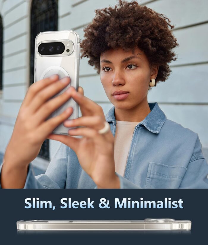 Clear Slim Case for Pixel 9 Pro - Shockproof Protection - Image 7