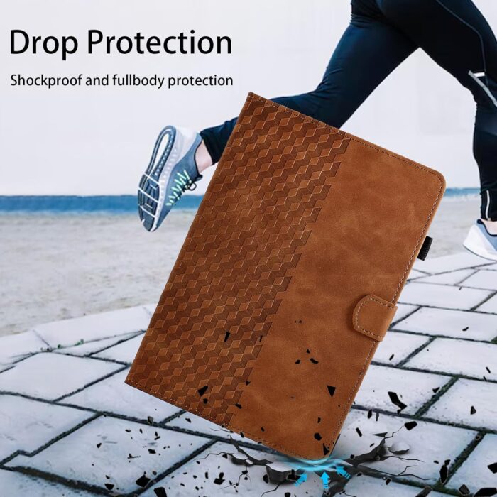 Stylish Brown PU Leather Folio Case for iPad 9.7" - Image 6