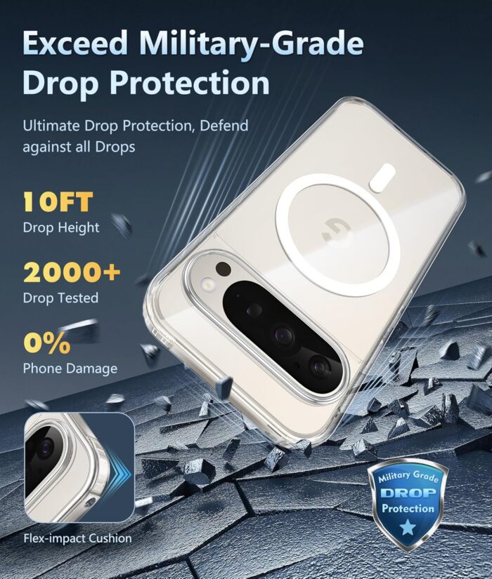 Clear Slim Case for Pixel 9 Pro - Shockproof Protection - Image 4